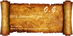 Olt Genovéva névjegykártya